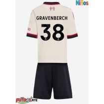 Camiseta Liverpool Ryan Gravenberch #38 Visitante Equipación para niños 2025-26 manga corta (+ pantalones cortos)